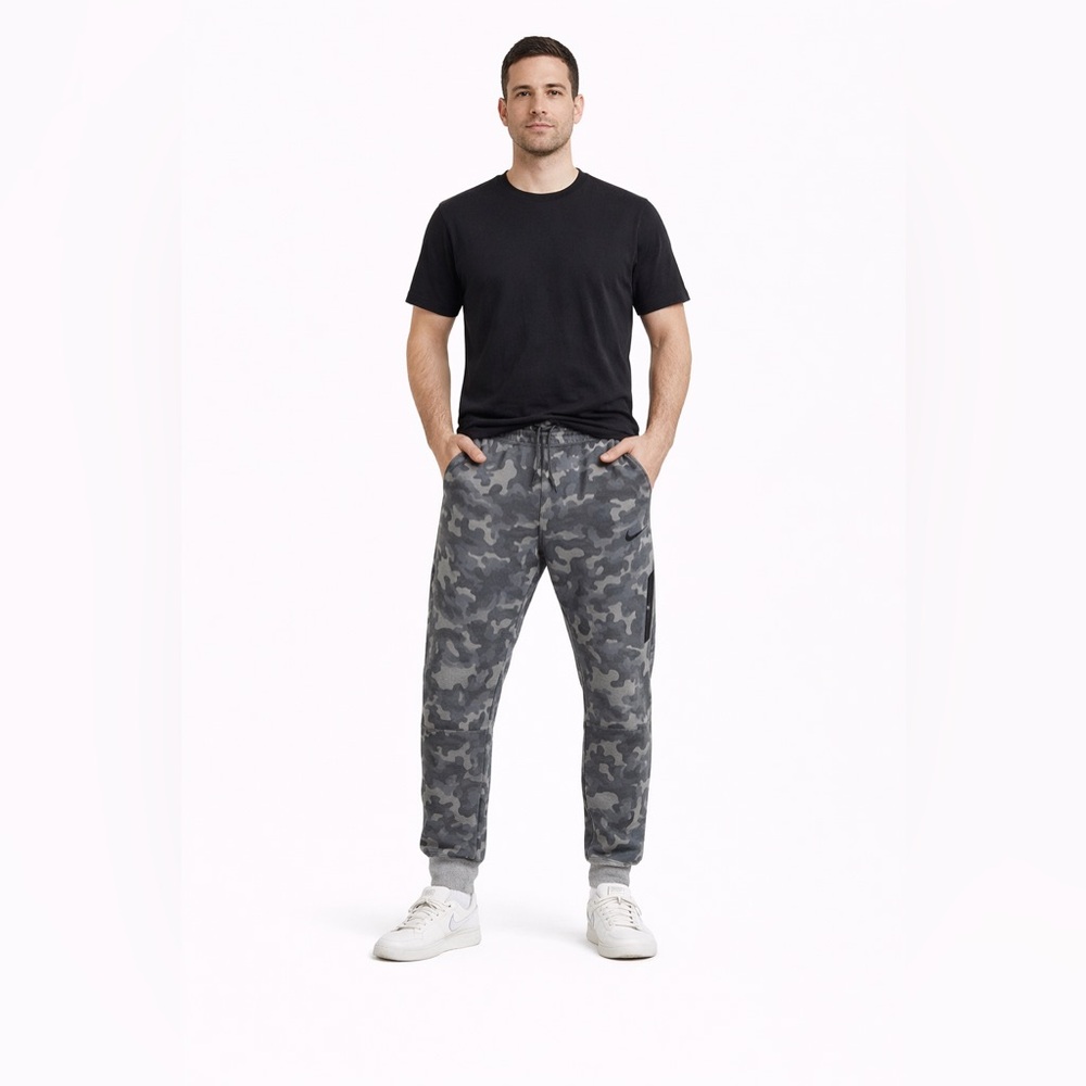 Nike‎ Tech Fleece Camo Joggers Gray Size XL